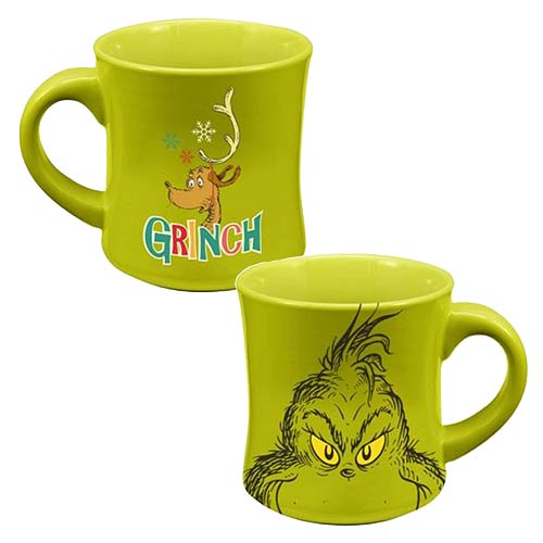 Dr. Seuss How the Grinch Stole Christmas Grinch Holiday 12 oz. Ceramic Mug